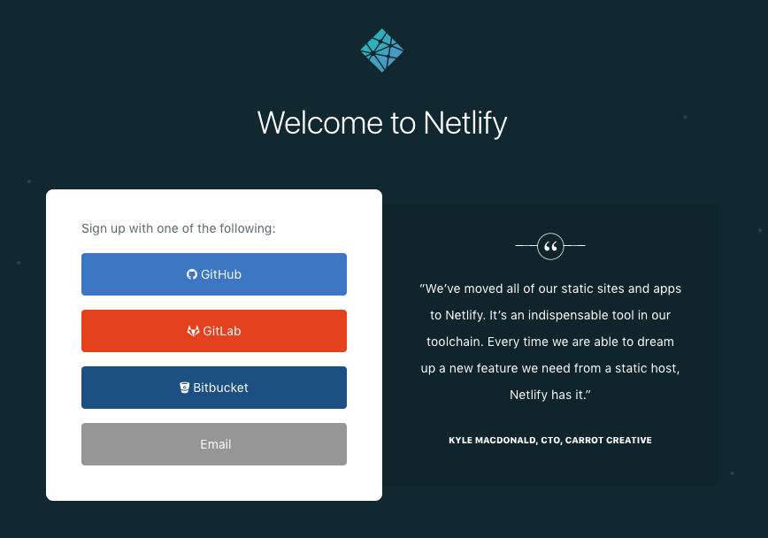 アカウント作成画面